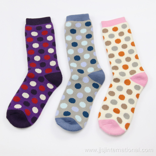 autumn and winter polka dot socks